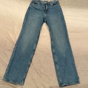 H&M Girl High Waist Loose Straight Jeans sz 12 US